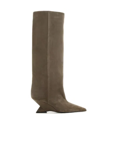 Attico Cheope Boots In Brown