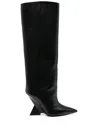 Attico Cheope Tube Boots In Schwarz