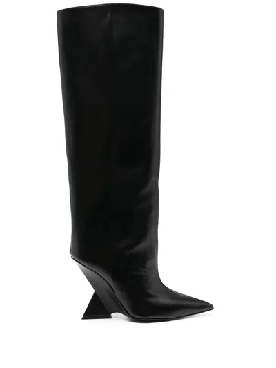 Attico Cheope Knee-high 105mm Boots In Black