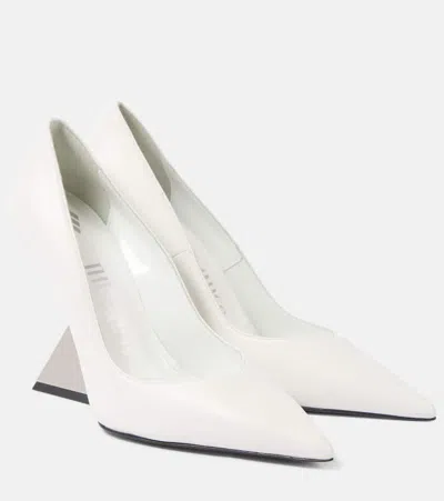 Attico Cheope Pointed Toe Pump In White