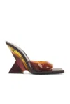 Attico Brown Cheope Mules In Degrade Brown