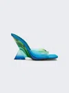 Attico Cheope 105mm Gradient-effect Mules In Blue