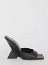 Attico Cheope 105 Leather Mules In Black
