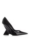 Attico Cheope 105mm Pointed-toe Pumps In Black
