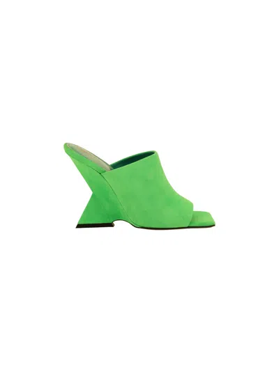 Attico Cheope Sandals In Green