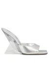 Attico Chic Slip-on Pyramidal Wedge Sandals With 10.5 Cm Heel
