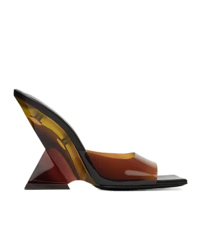 Attico Brown Cheope Mules In 777 Degrade Brown