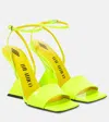 Attico Cheope Wedge Sandals In Yellow