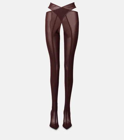 Attico Cheopissima 105 Mesh Over-the-knee Boots