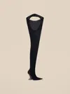 Attico Thigh High ''cheopissima'' Black In Black