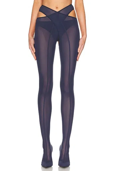 Attico Cheopissima Thigh High Boot In Blue