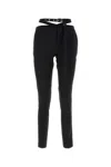 Attico The  Cigarette Long Trousers Clothing In Black