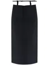 Attico Midi Skirt In Black