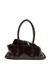 Attico Small La Passeggiata Tote Bag In Brown