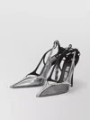 Attico Chrome Venus Slingback Pump