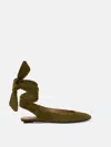 Attico Round Toe Ballet Shoes In Brown