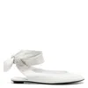 Attico Cloe Ballerina Flats In White