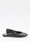 Attico Cloe Ballerinas In Black