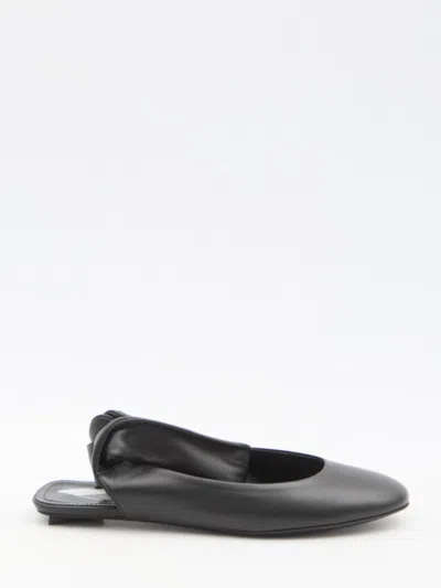 Attico Cloe Ballerinas In Black