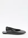 Attico Cloe Ballerinas In Black