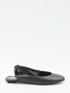 Attico Cloe Ballerinas In Black