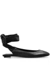 Attico 10mm Cloe Ballerina Flats In Black