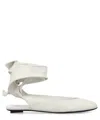 Shop Attico Cloe Ballet Flats In White
