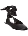 Attico Cloe Flat Ballerinas In Black