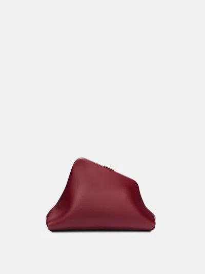 Attico Clutch ''day Off Small'' Burgundy