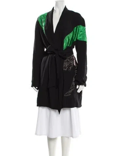 Pre-owned Attico Coat In Black