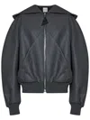 Attico Bomber Jacket In Grey