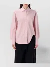 Attico Collared Neck Long Sleeves Shirt In Pink