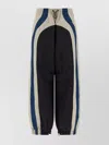 Attico Color Block Panel Joggers With Elastic In Black