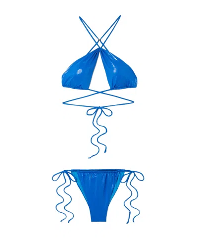 Attico Comfortable Bikini In Blue