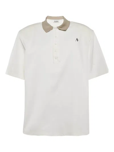 Pre-owned Attico Contrasting-collar Polo Top In White