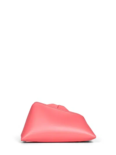 Attico Coral "8.30pm" Oversized Clutch Bag In Red