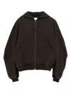 Attico Cotton Bomber Jacket Casual Jackets And Parka Brown In Black