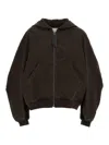 Attico Cotton Bomber Jacket Casual Jackets And Parka Brown