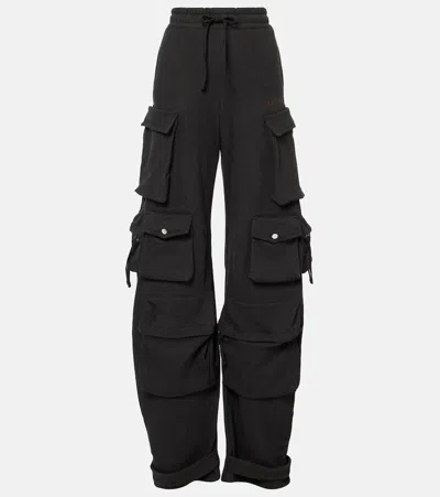 ATTICO COTTON FLEECE CARGO PANTS