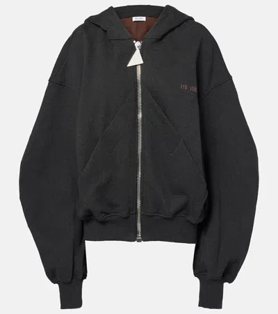 ATTICO COTTON FLEECE HOODIE
