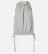 Attico Cotton Halterneck Top In Grey