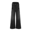 Attico Layered Waist Wide-leg Jeans