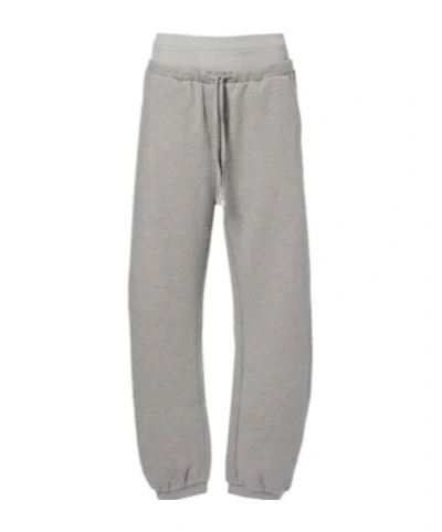 Attico Cotton Jersey Sweatpants In Gray