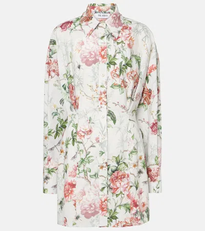 Attico Cotton Minidress In White