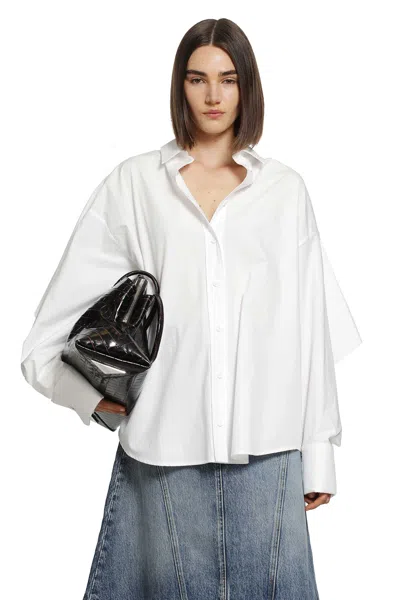 Attico Cotton Poplin Shirt In White