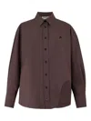 Attico Diana Oversized Cotton Poplin Shirt