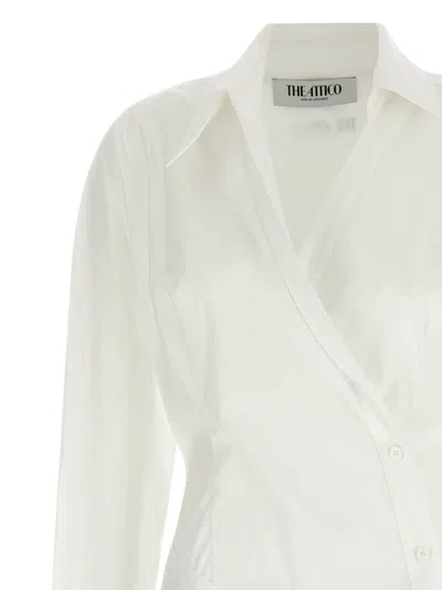 Attico Cotton Short Women's Dress In White