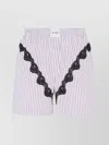 Attico Mini Striped Short Pants For Women