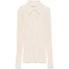 Attico Rhinestone-embellished Polo Shirt