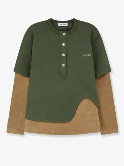 Attico Cotton Sweatshirt In Green